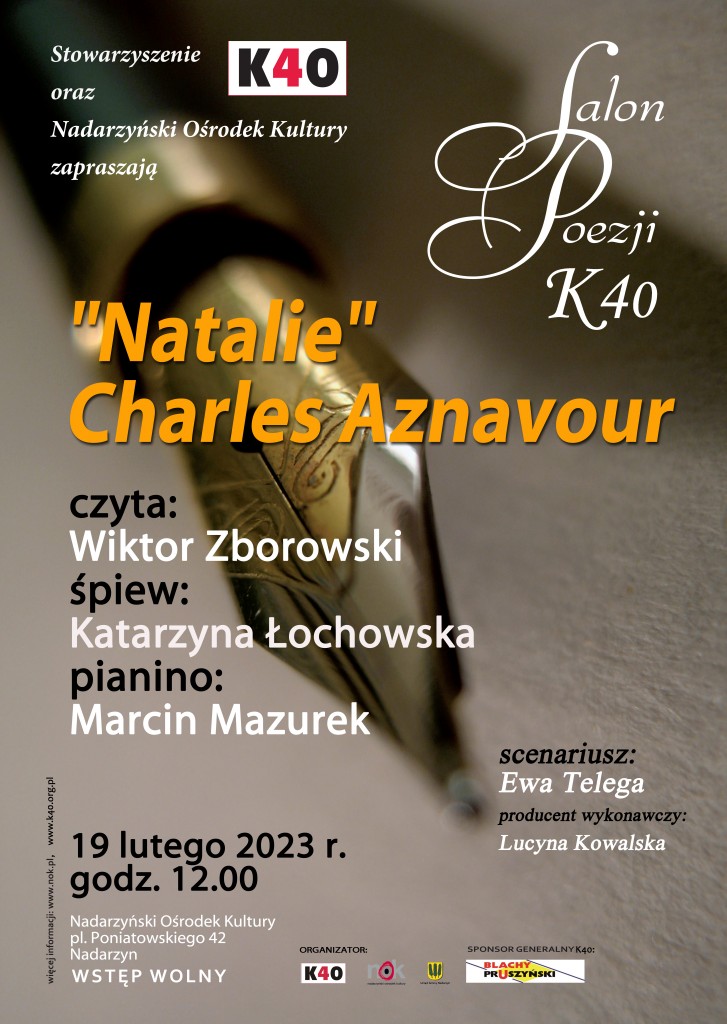 Salon Poezji K40 - Natalie Charles Aznavour