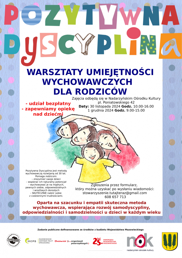 pozytywna dyscyplina - warsztaty