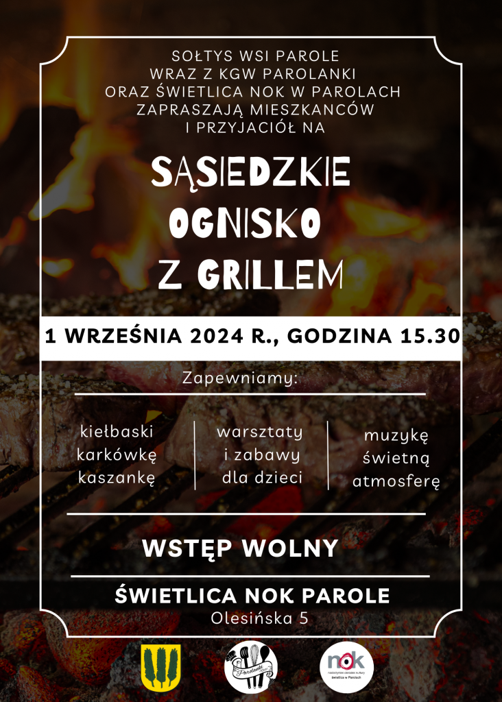 sąsiedzkie ognisko z grilem