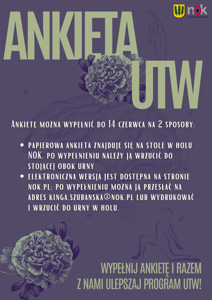 Wypełnij ankietę i razem z nami ulepszaj program UTW! 