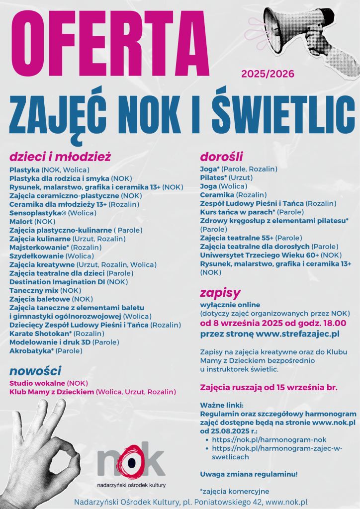 oferta zajęć NOK 