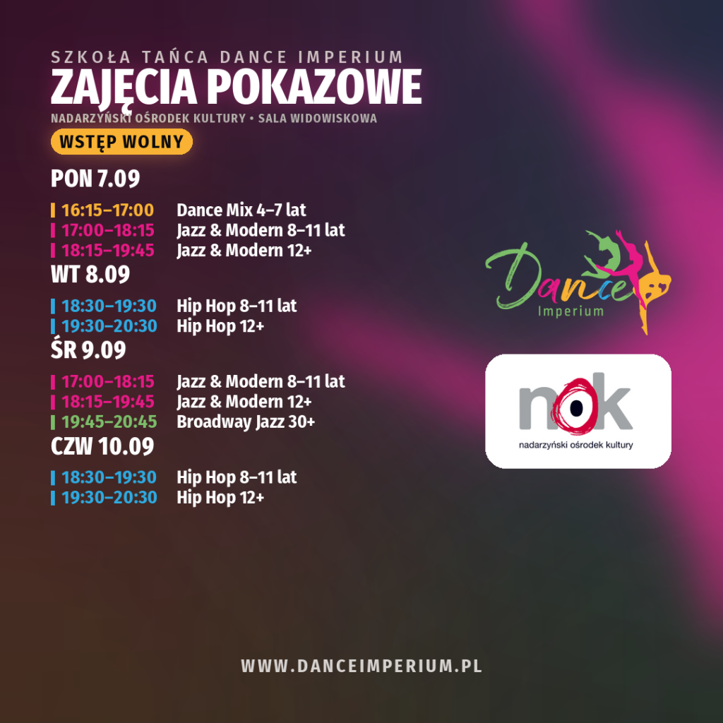 zjęcia pokazowe